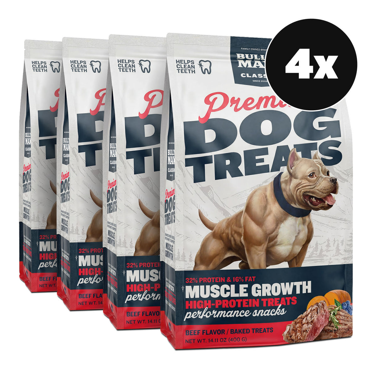 Bully Max Classic Premium High-Protein Beef Dog Treats