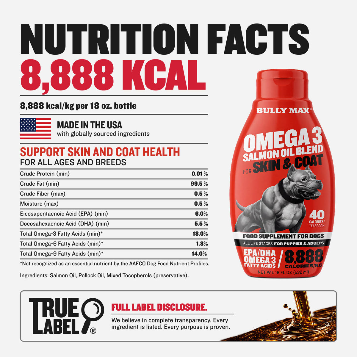 Bully Max Omega-3 Salmon Oil