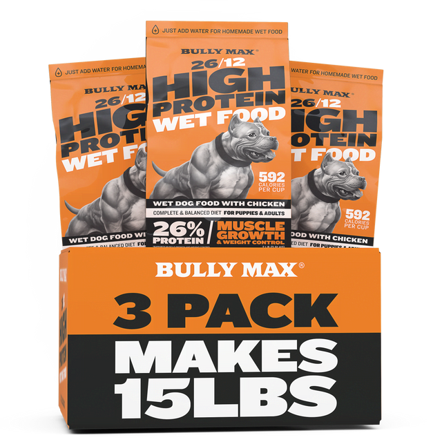 Bully Max 26/12 High Protein Wet Dog Food - 3 Pack