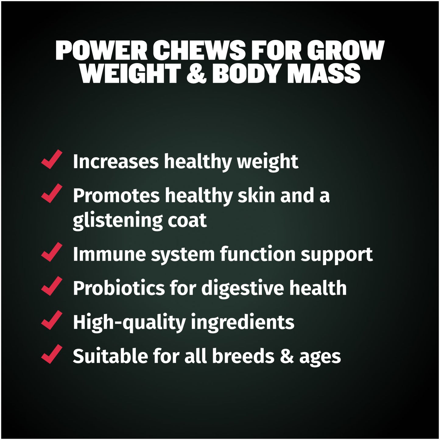 Bully Max Power Chews for Weight Gain