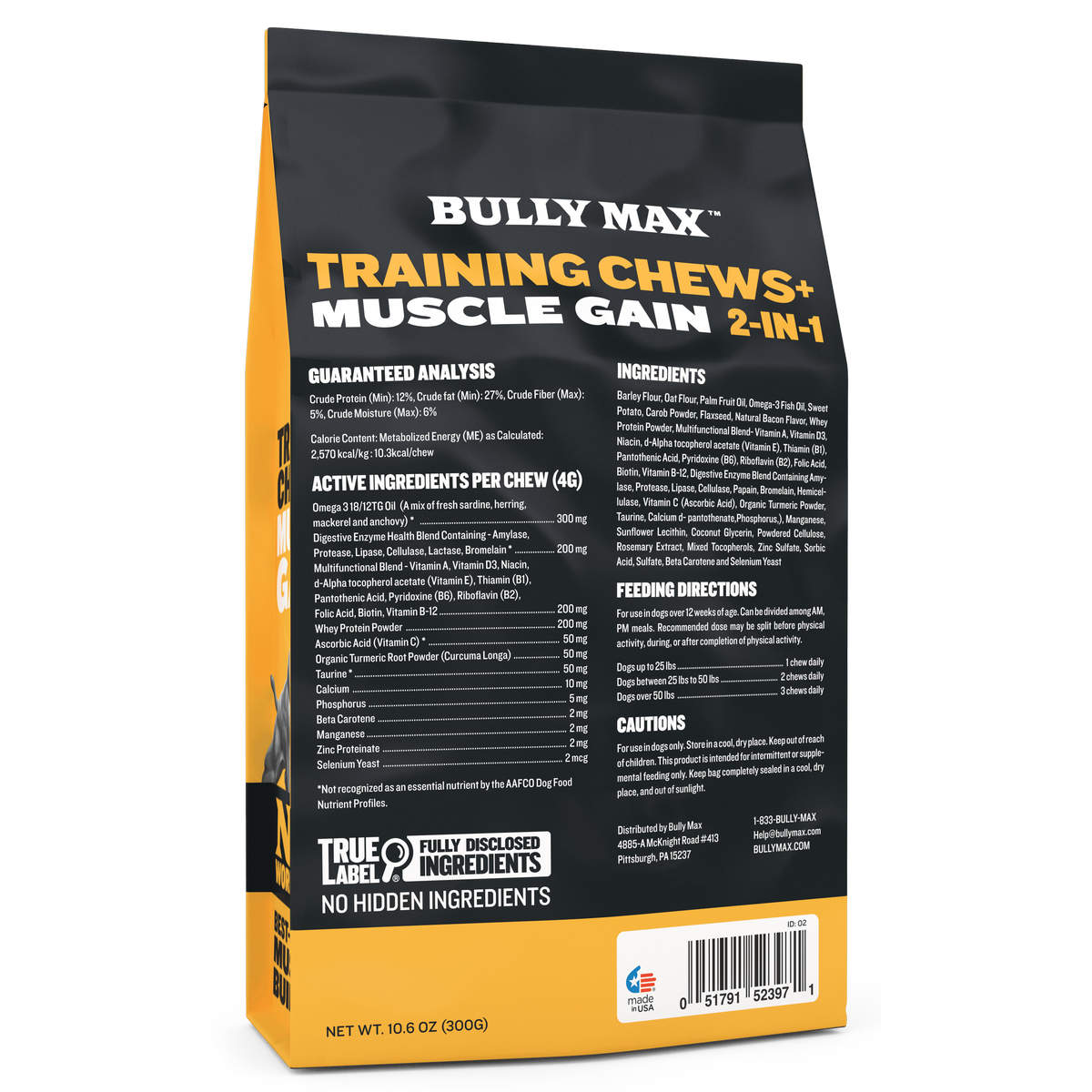 Bully Max Training Chews for Muscle Gain