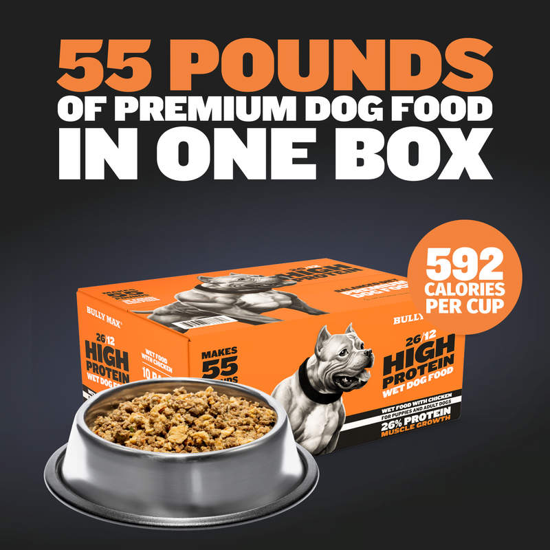 Bully Max 26/12 High Protein Wet Dog Food 10 Count Multipack Bully Max