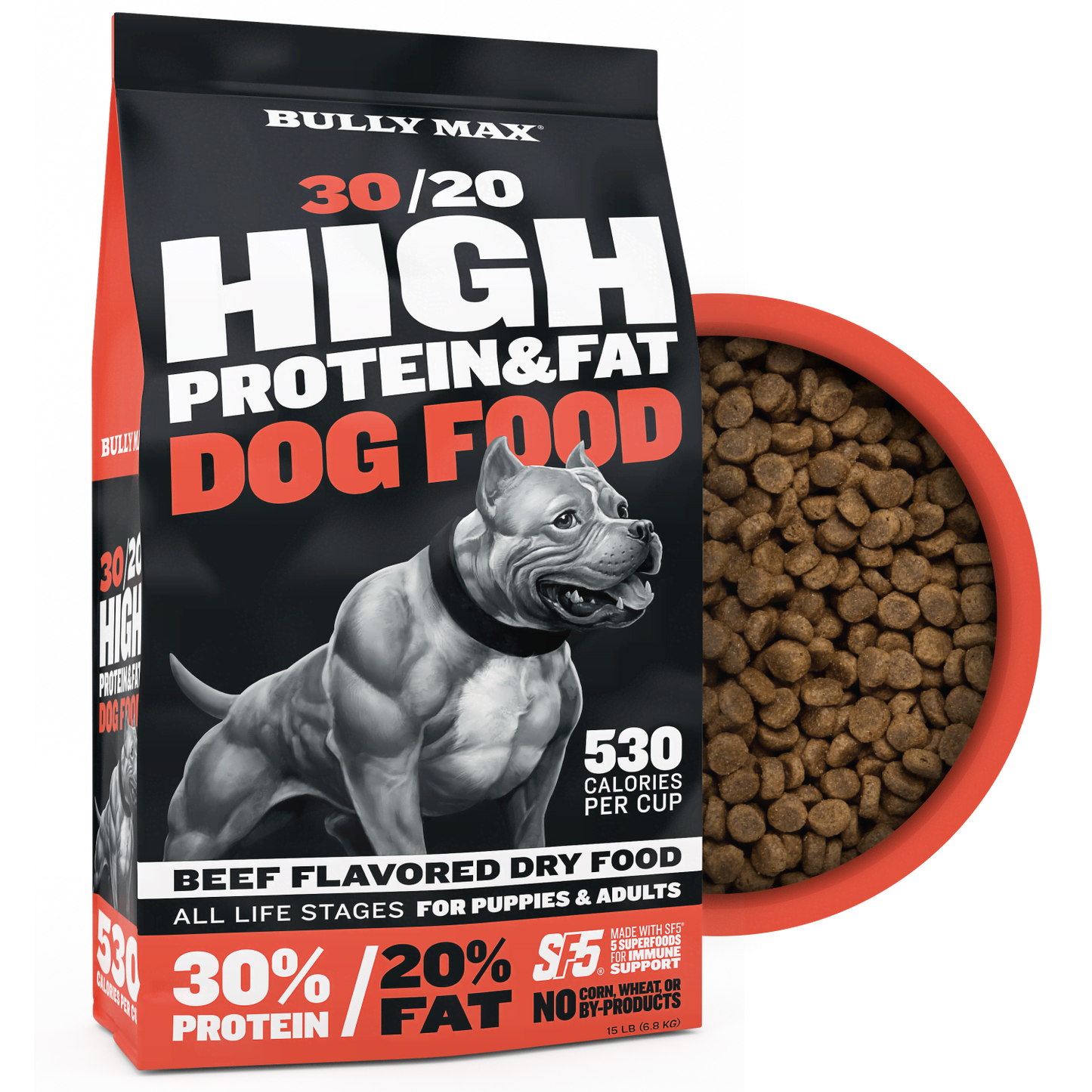 Bully Max 30/20 High Protein Beef Dog Food