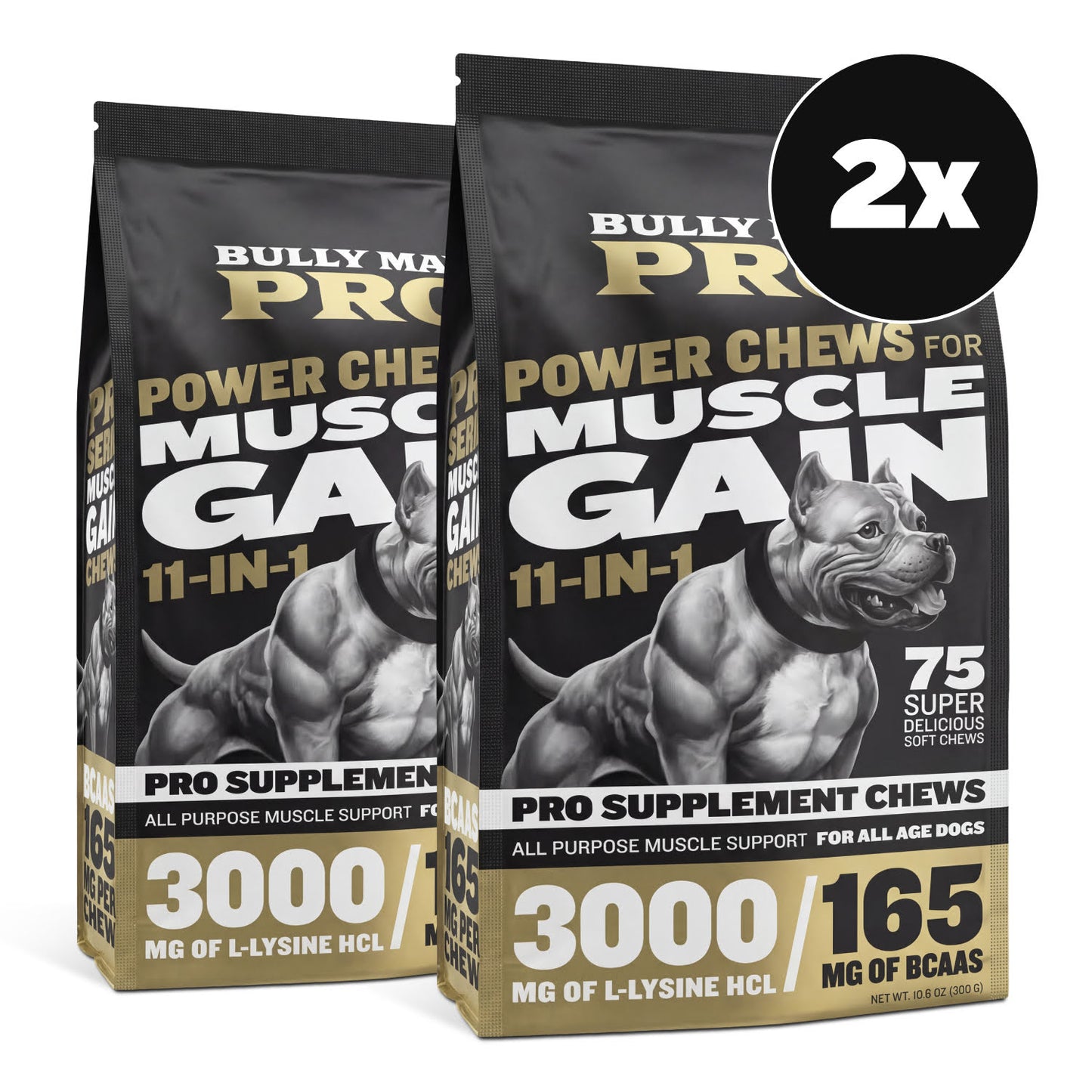 Bully Max Pro Series Power Chews for Muscle Gain