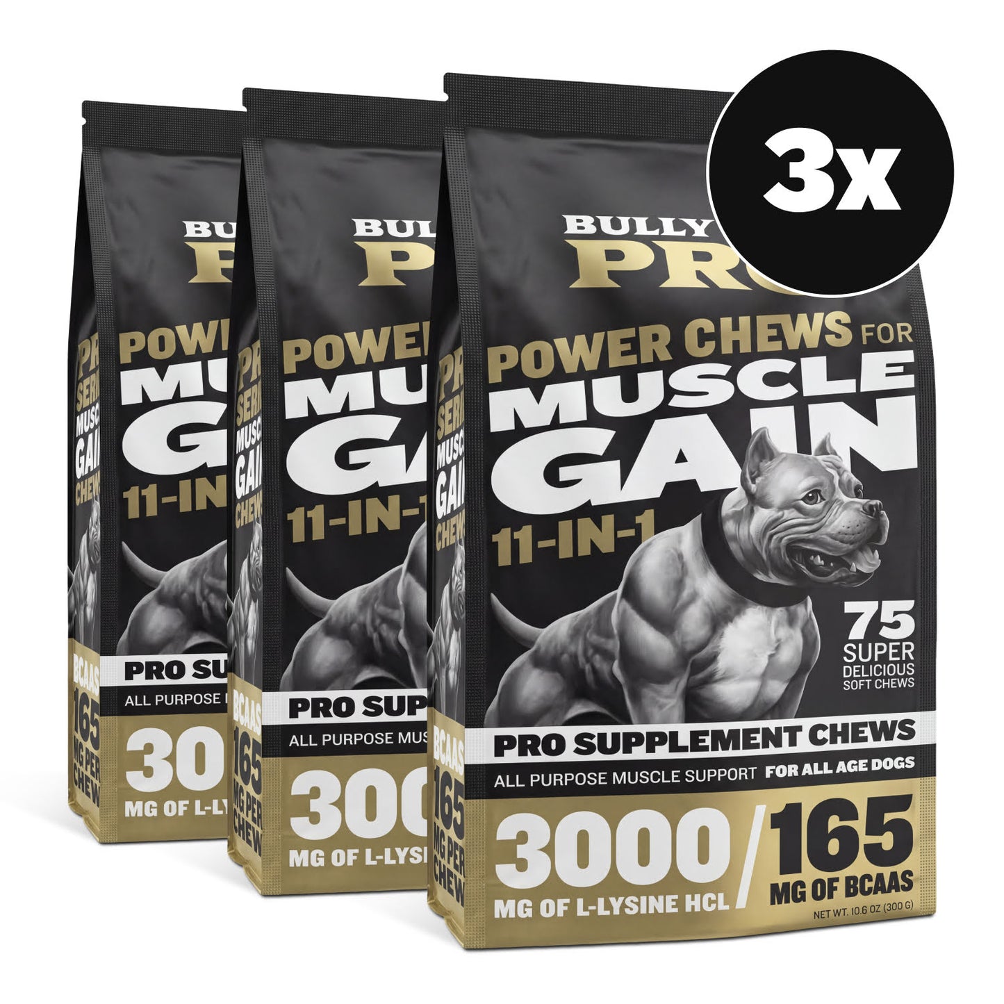 Bully Max Pro Series Power Chews for Muscle Gain
