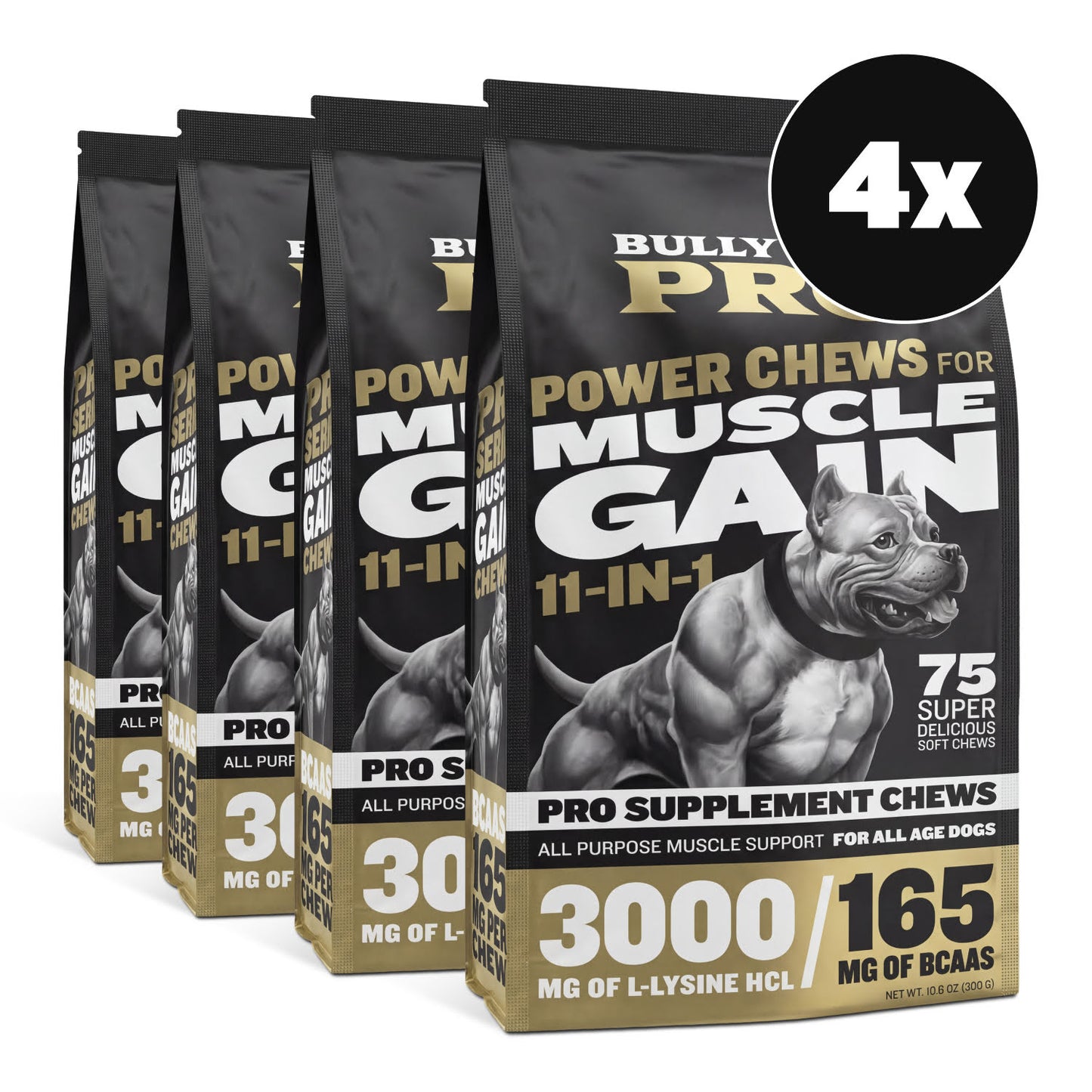 Bully Max Pro Series Power Chews for Muscle Gain