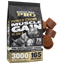 Bully Max Pro Series Power Chews for Muscle Gain 11-in-1, front of bag with a pile of the soft chews