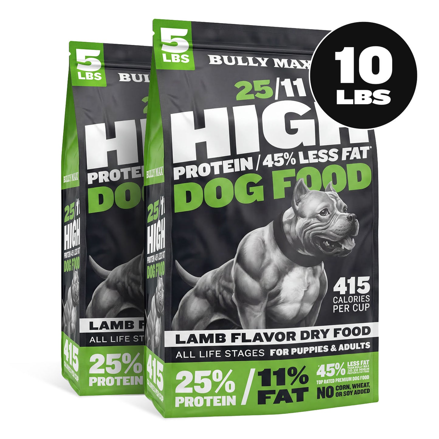 Bully Max 25/11 High Protein Lamb 45% Less Fat Dog Food
