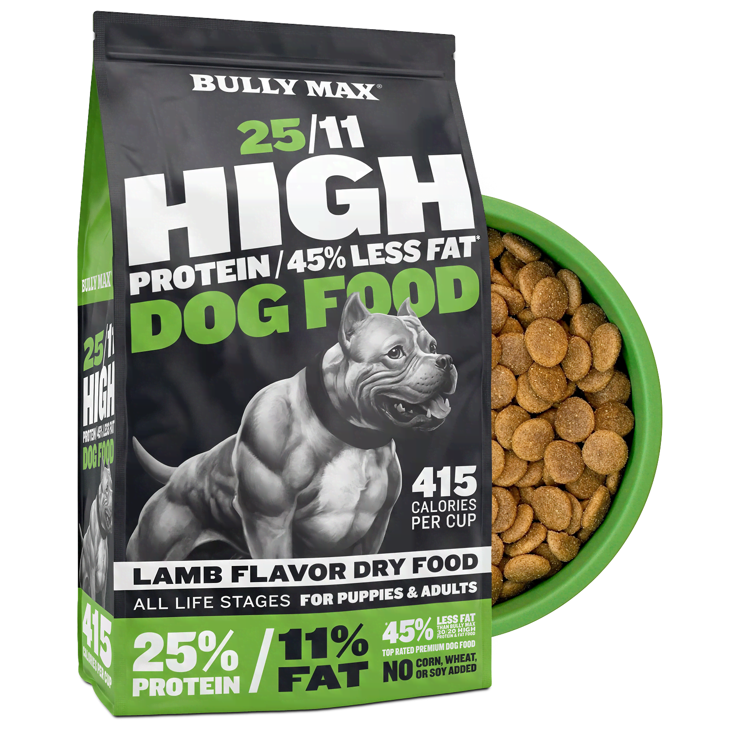 Bully Max 25/11 High Protein Lamb 45% Less Fat Dog Food