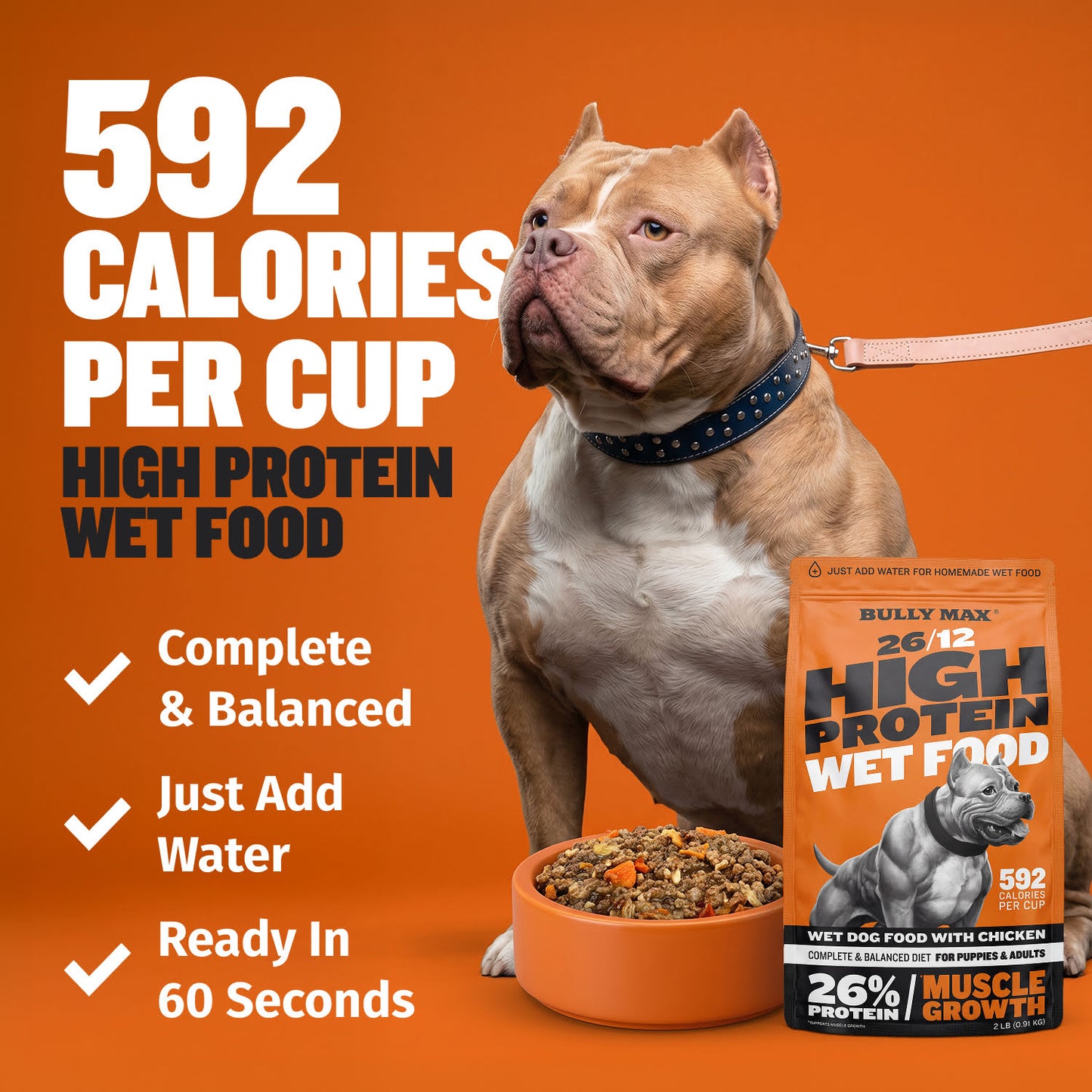 Bully Max 26/12 High Protein Chicken Wet Dog Food