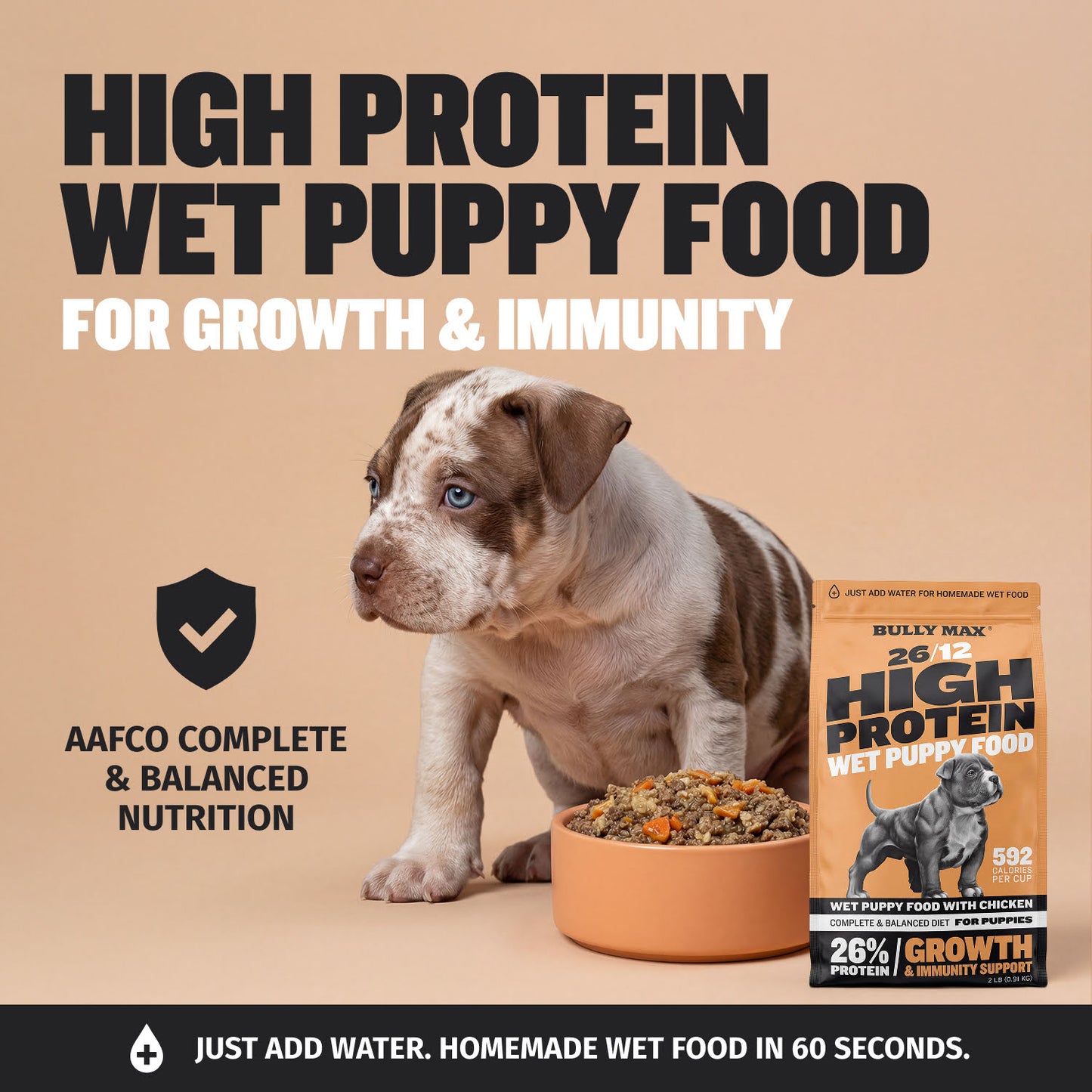 Bully Max 26/12 High Protein Chicken Wet Puppy Food