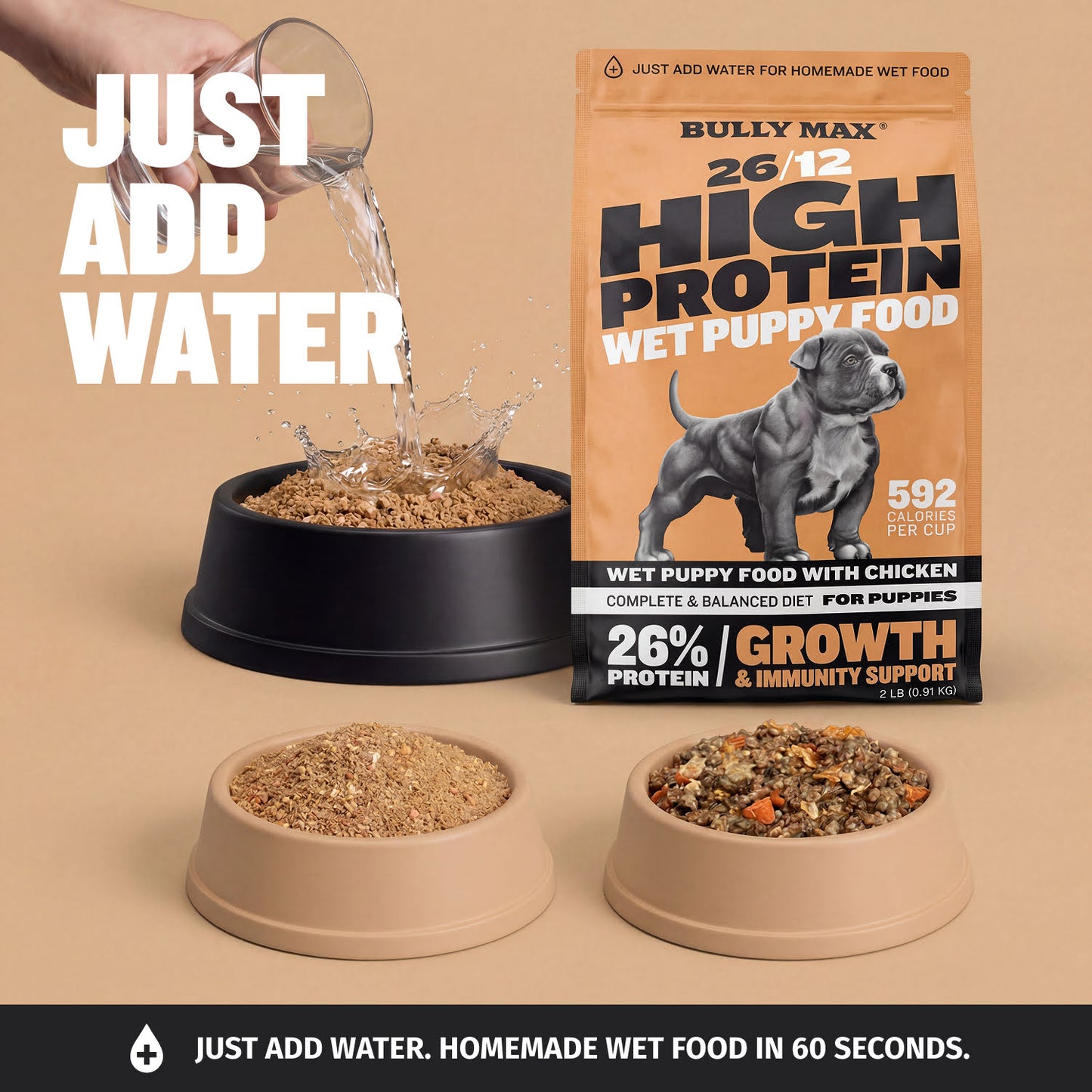 Bully Max 26/12 High Protein Chicken Wet Puppy Food