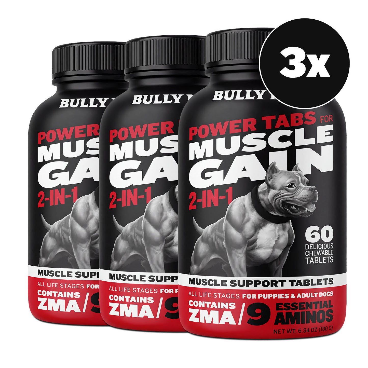 Bully Max Power Tabs for Muscle Gain