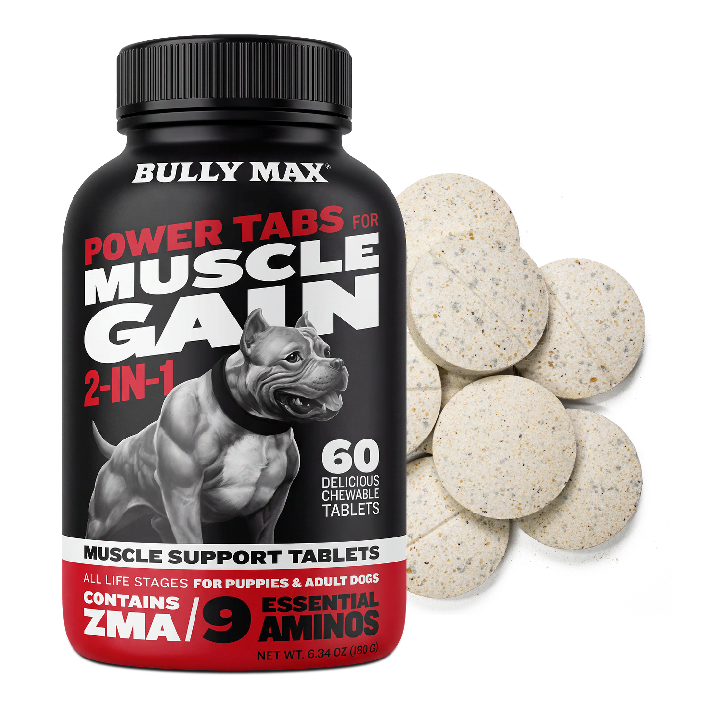 Bully Max Power Tabs for Muscle Gain