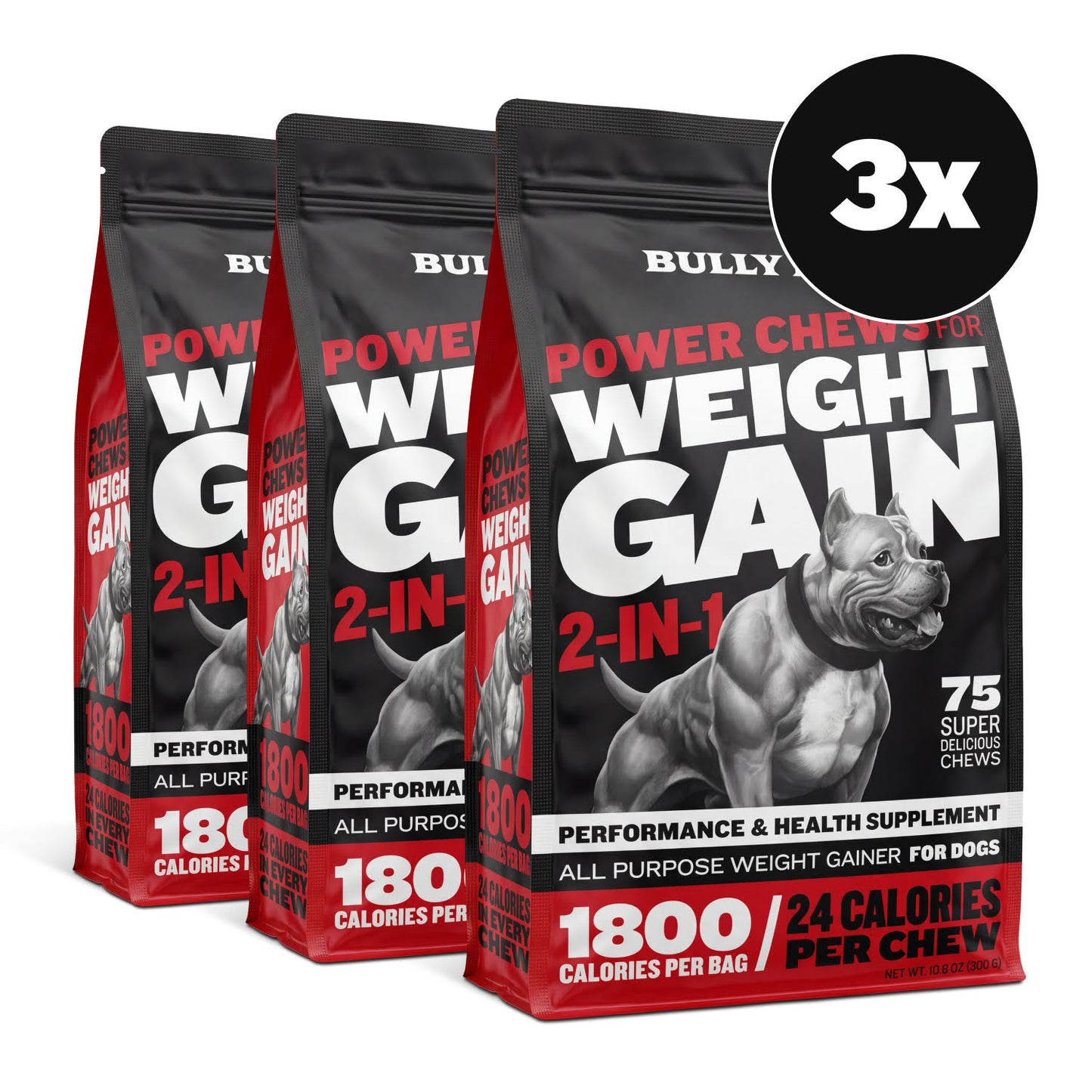 Bully Max Power Chews for Weight Gain