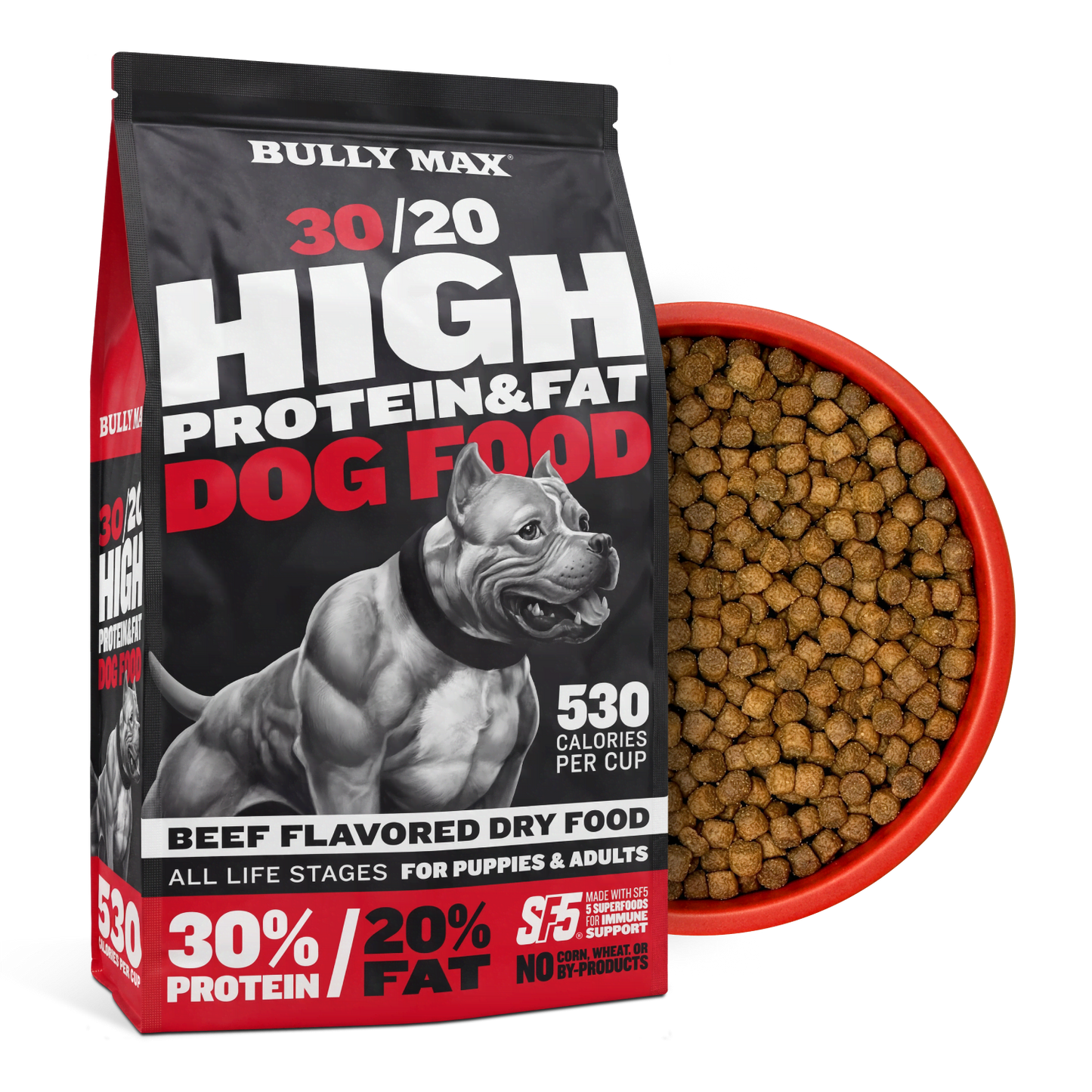 Bully Max 30/20 High Protein Beef Dog Food