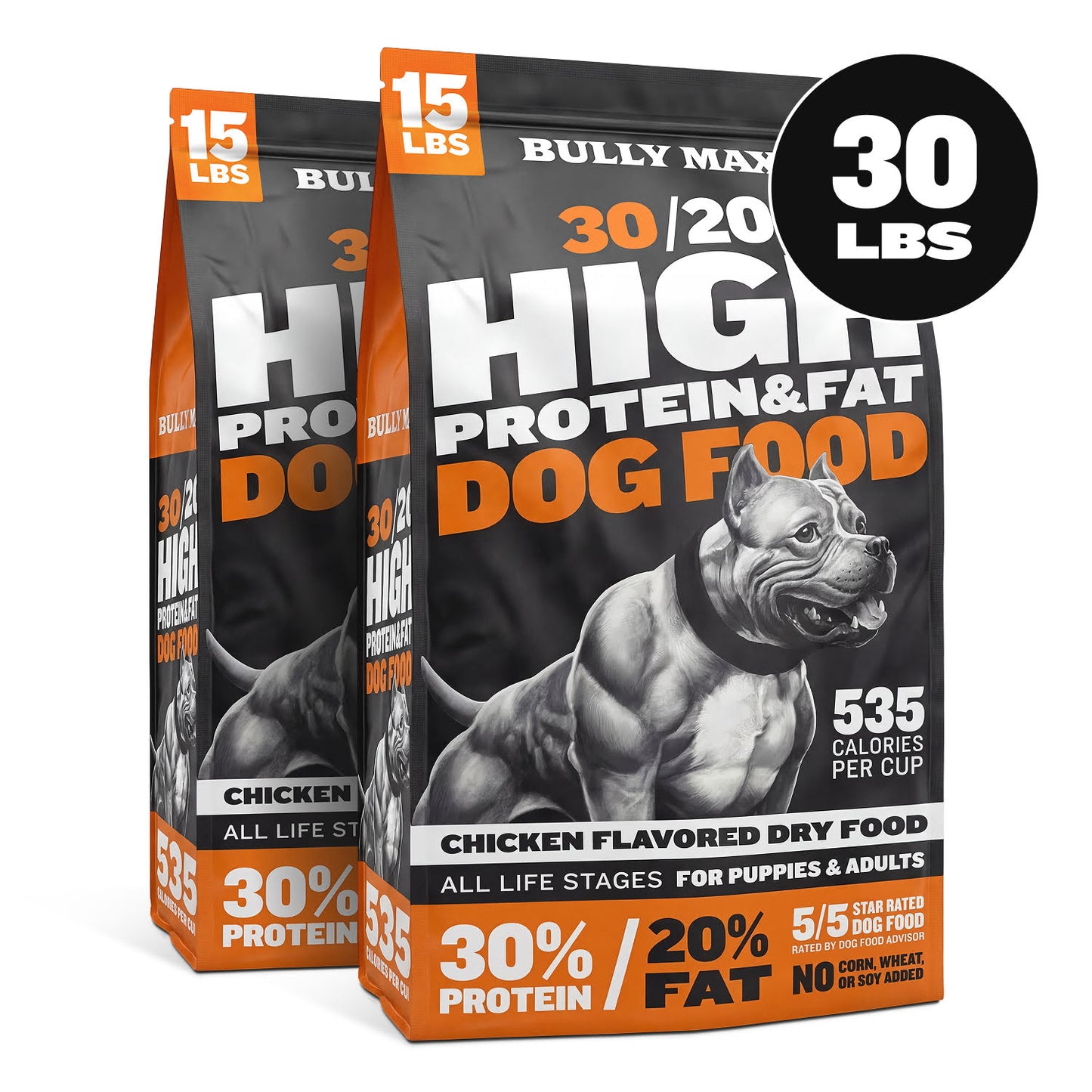 Bully Max 30/20 High Protein Chicken Dog Food