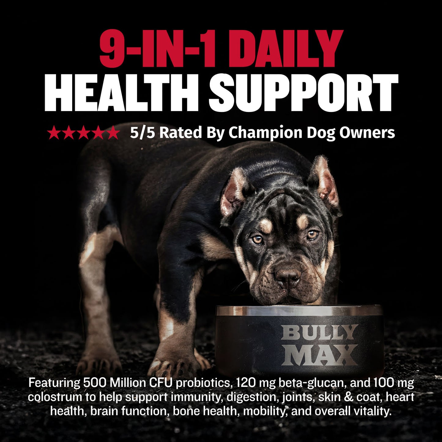 Bully Max Vitality Chews for Allergies, Joints, & Daily Vitamins