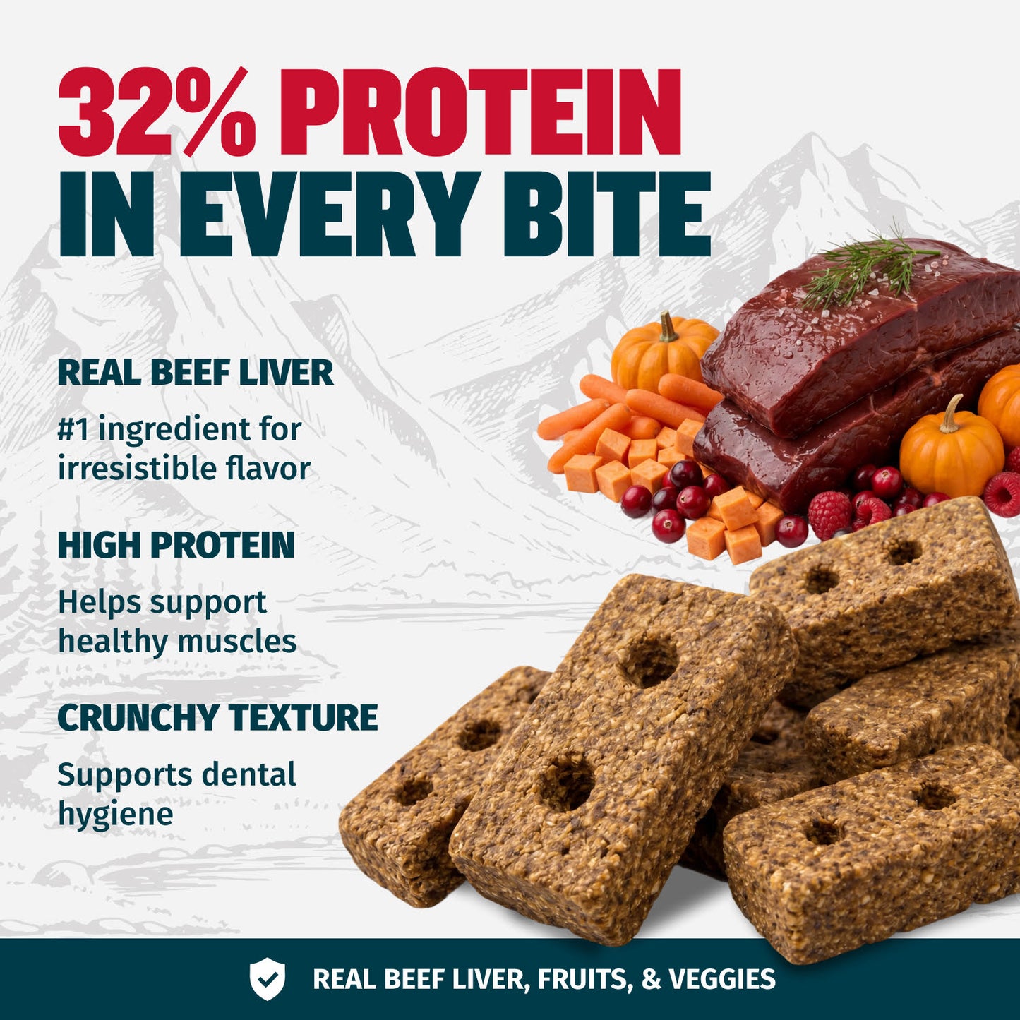 Bully Max Classic Premium High-Protein Beef Dog Treats