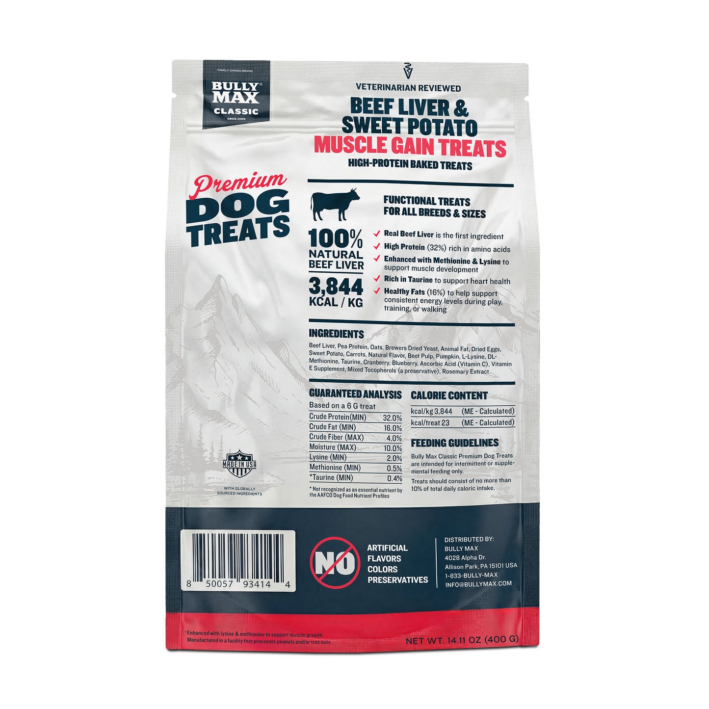 Bully Max Classic Premium High-Protein Beef Dog Treats