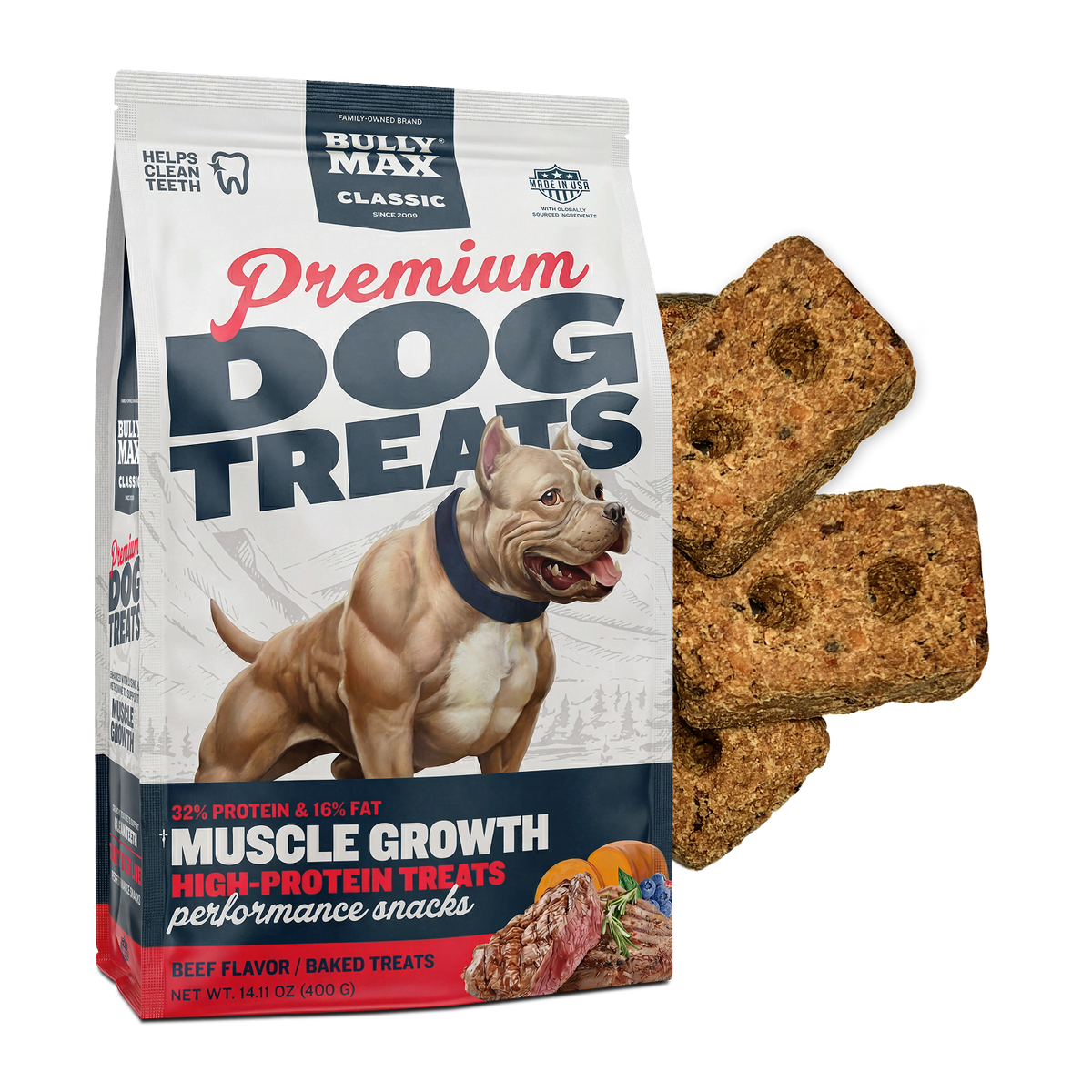 Bully Max Classic Premium High-Protein Beef Dog Treats