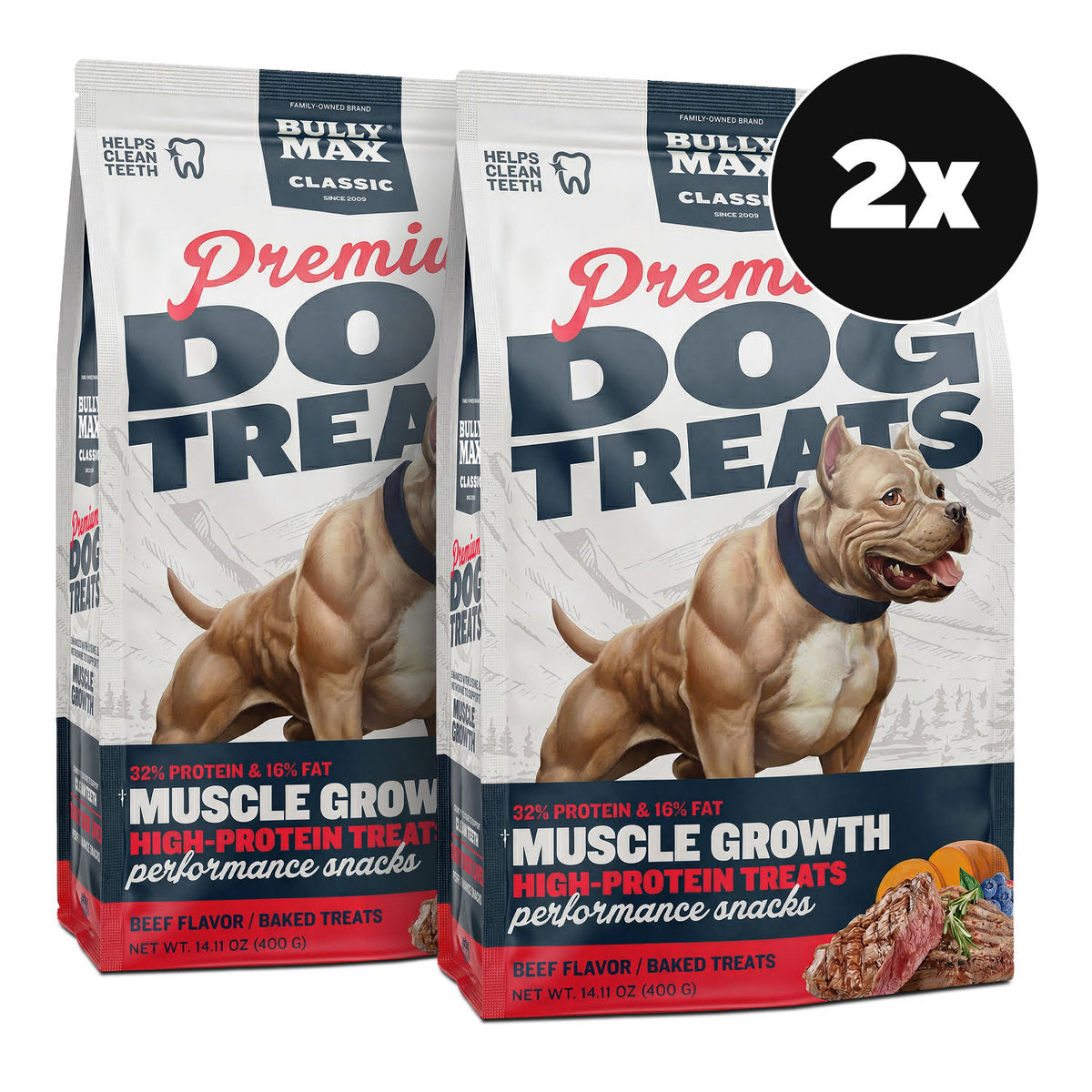 Bully Max Classic Premium High-Protein Beef Dog Treats