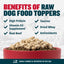 Bully Max Freeze-Dried Raw Dog Food Toppers Beef Flavor
