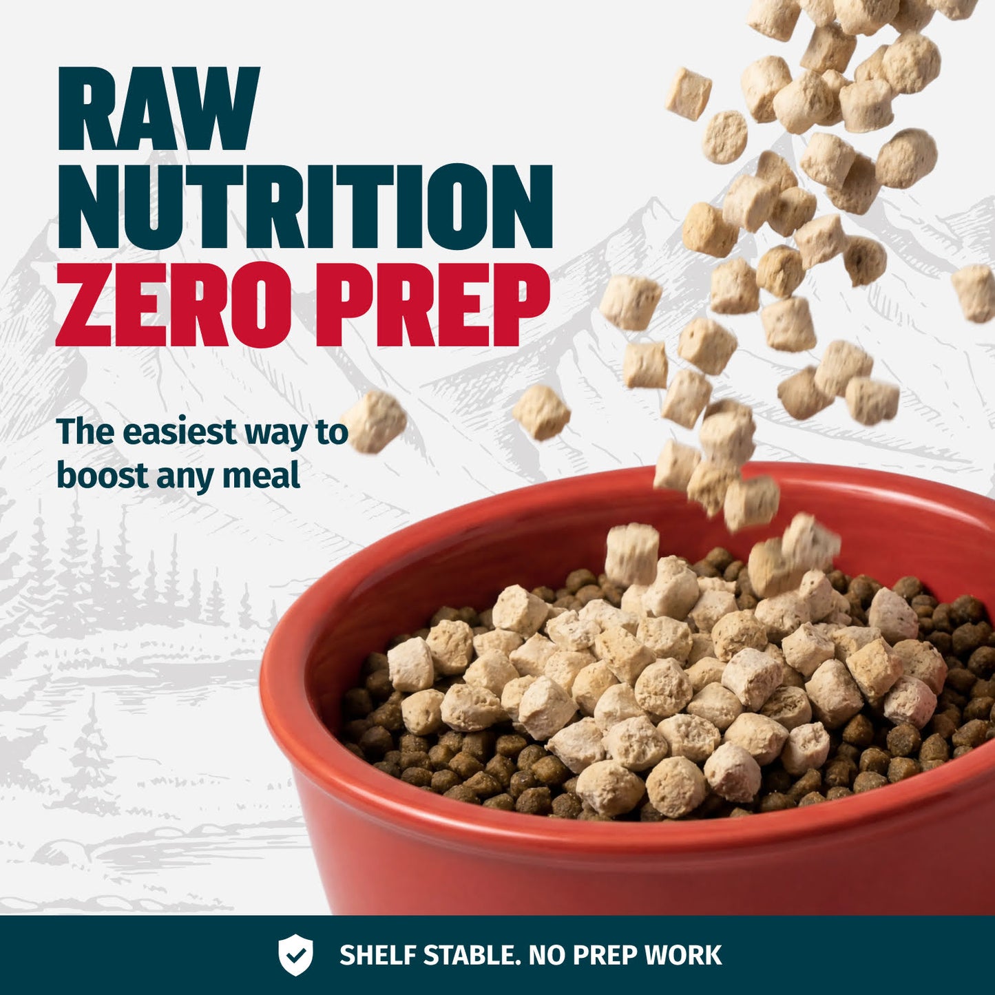 Bully Max Freeze-Dried Raw Dog Food Toppers Beef Flavor