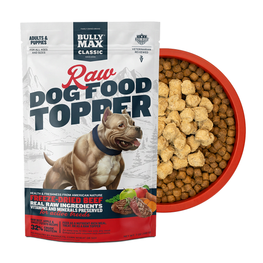 Bully Max Freeze-Dried Raw Dog Food Toppers Beef Flavor