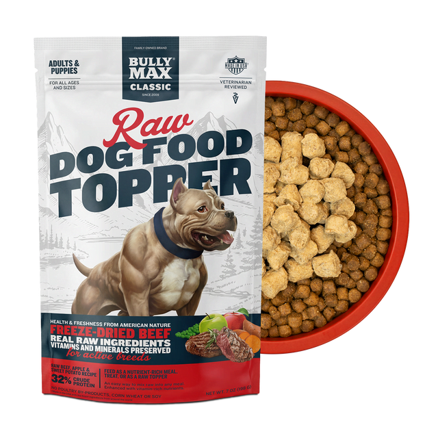 Bully Max Freeze-Dried Raw Dog Food Toppers Beef Flavor