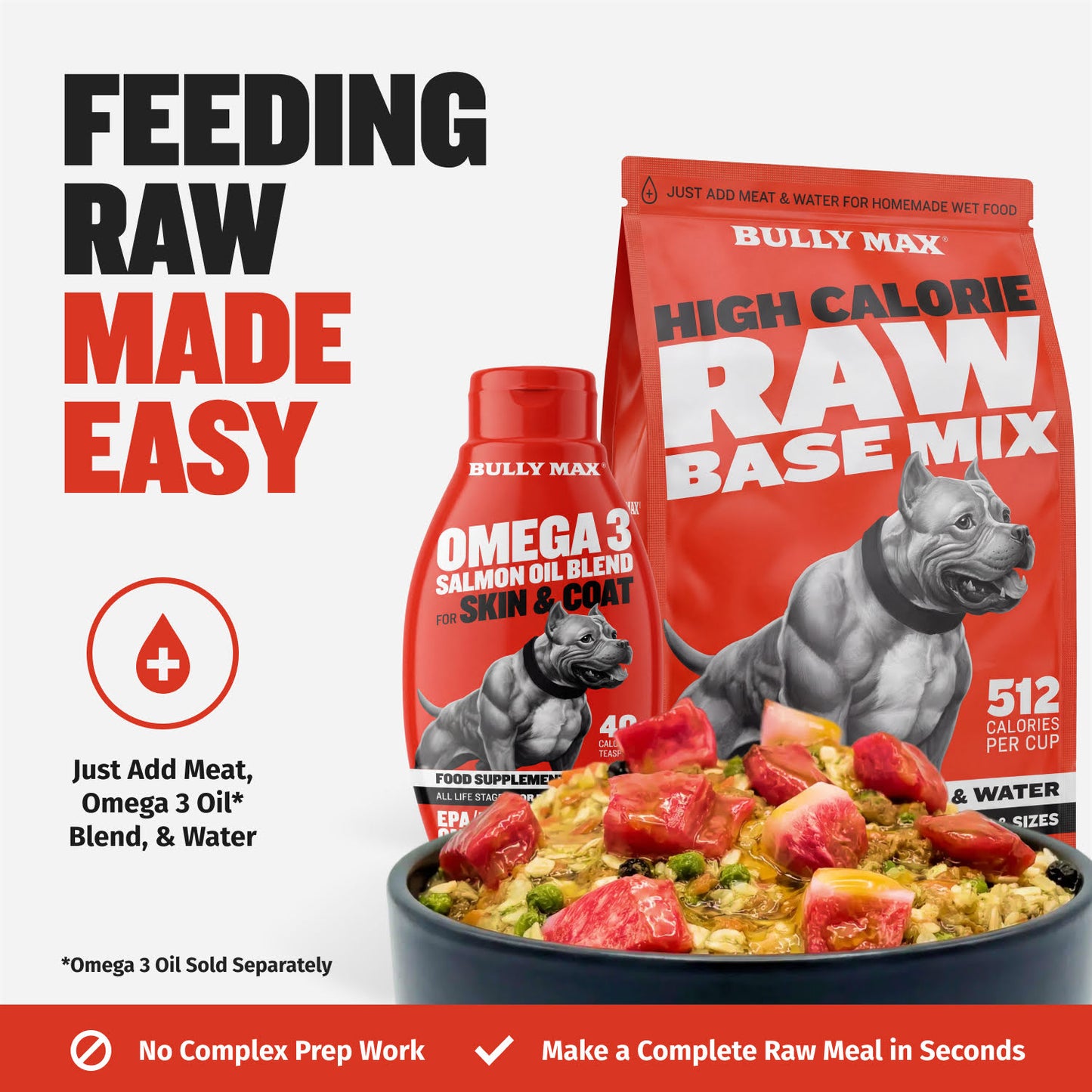Bully Max High Calorie Raw Base Mix
