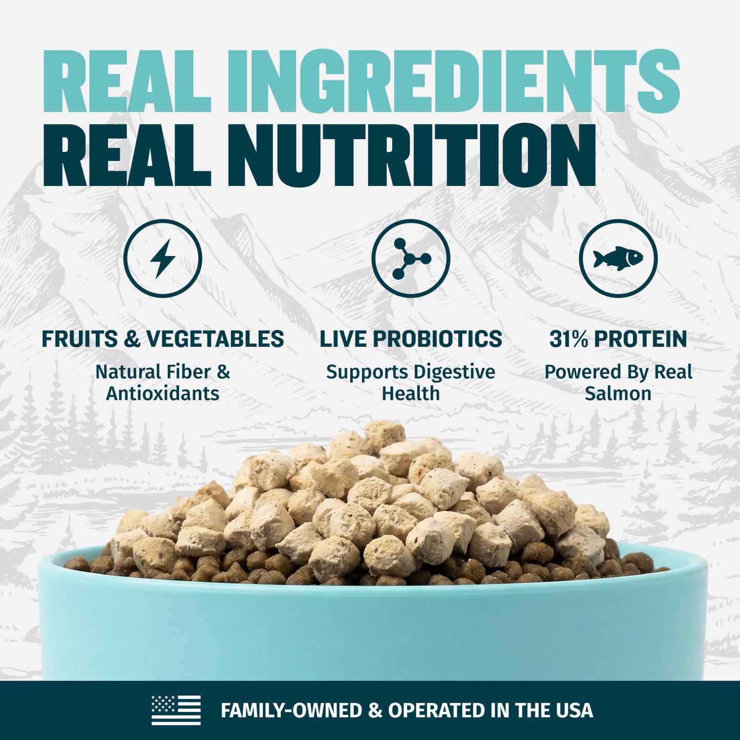 Bully Max Freeze-Dried Raw Dog Food Toppers Salmon Flavor