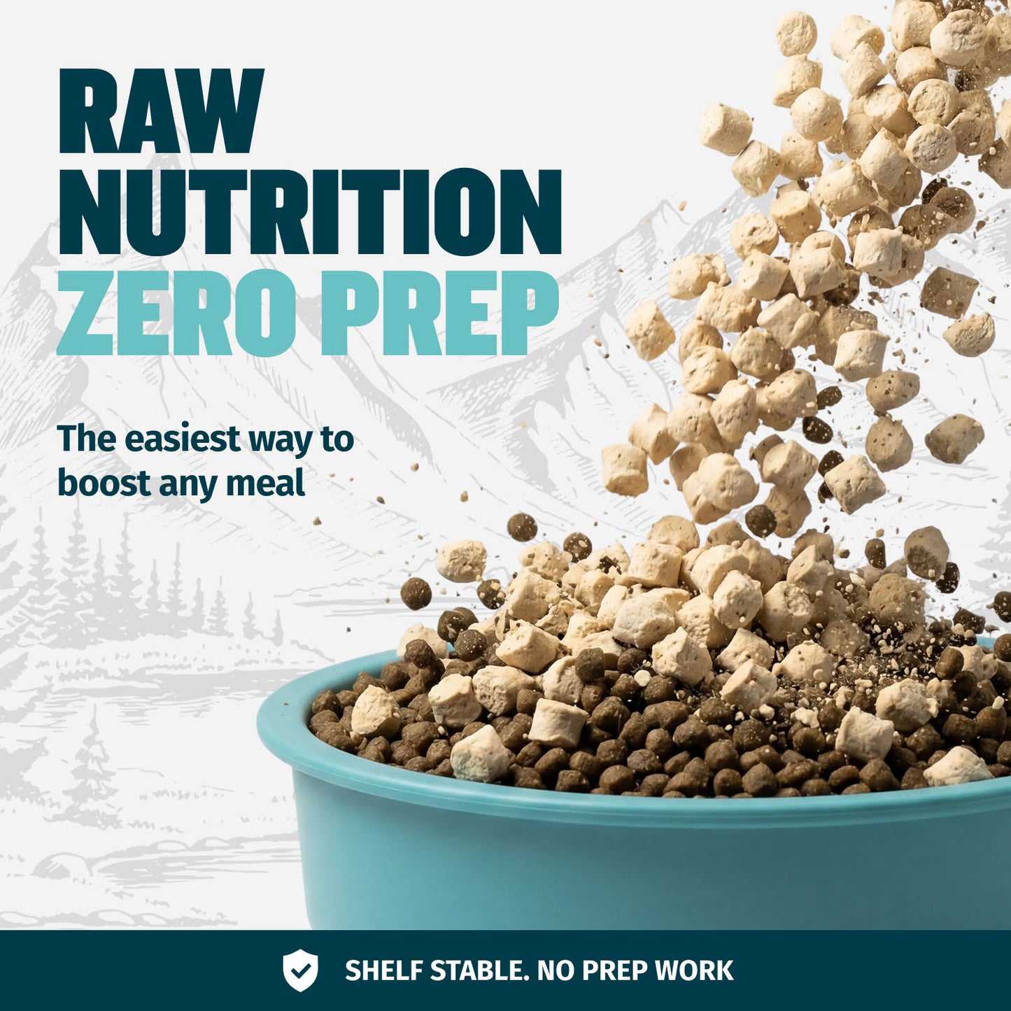 Bully Max Freeze-Dried Raw Dog Food Toppers Salmon Flavor