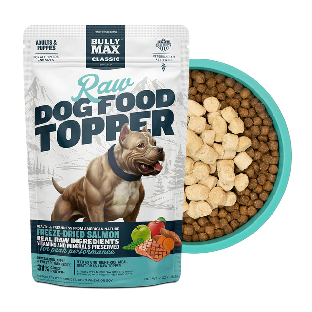 Bully Max Freeze-Dried Raw Dog Food Toppers Salmon Flavor