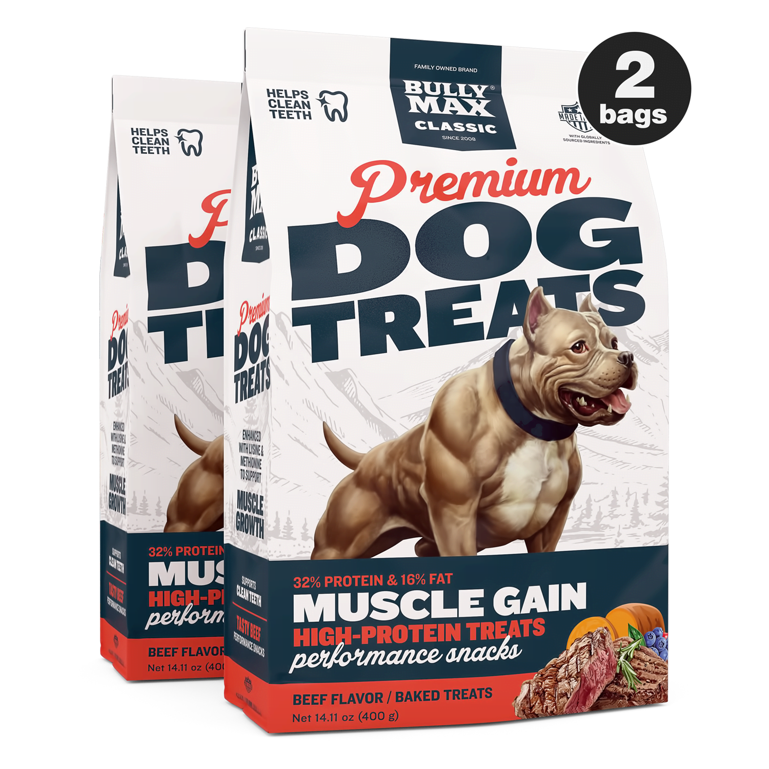 Bully Max Classic Premium Beef Dog Treats Bully Max