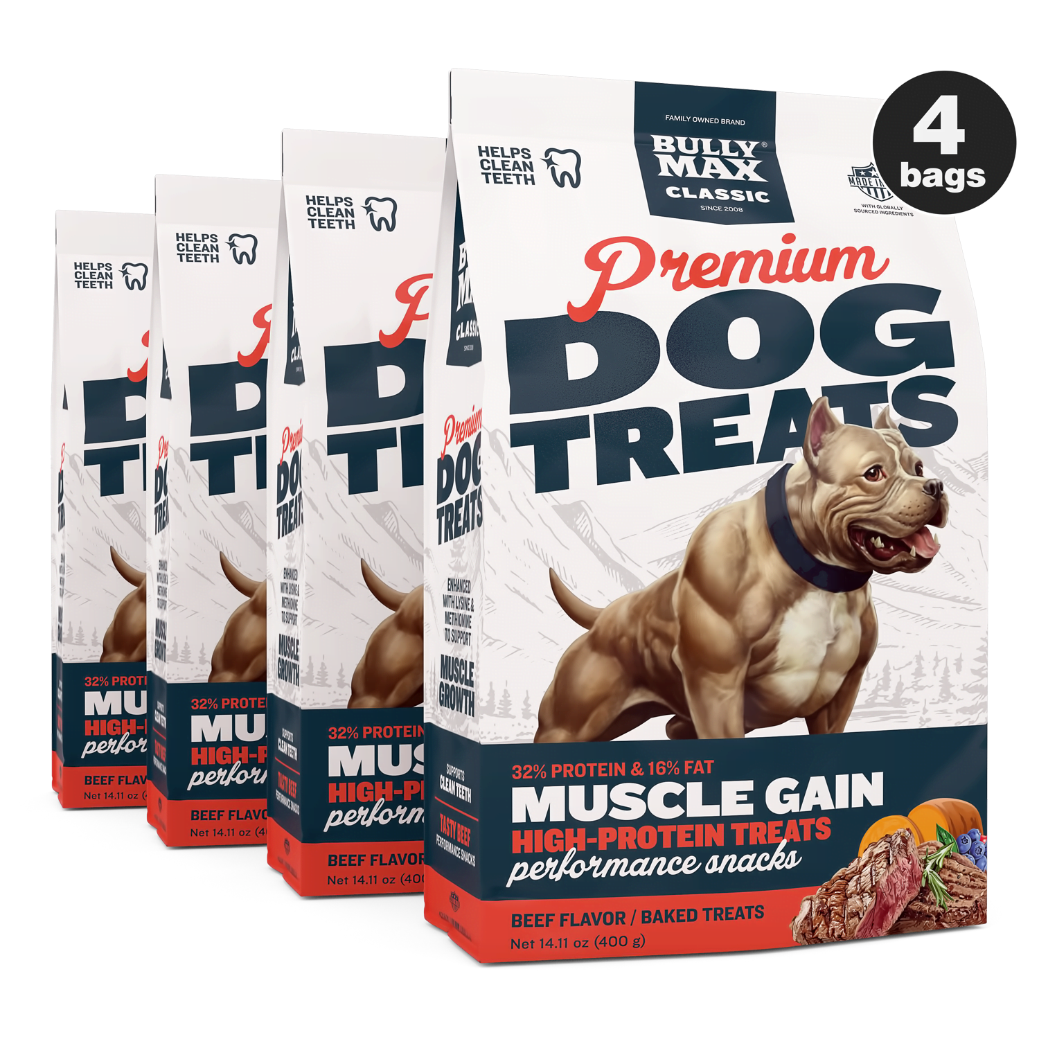 Bully Max Classic Premium Beef Dog Treats Bully Max