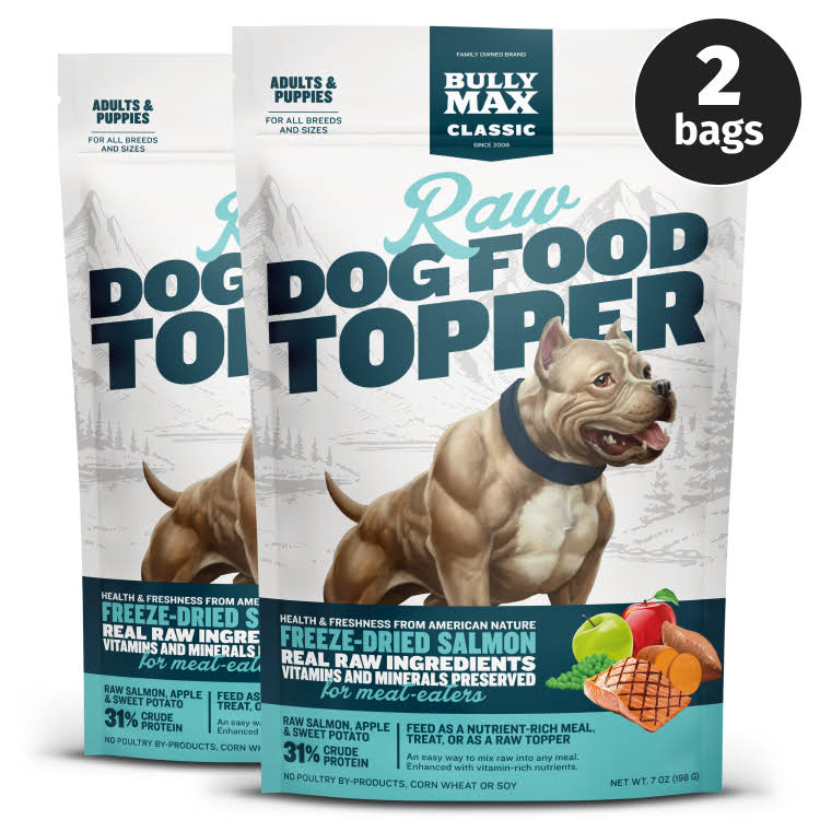 Bully Max Freeze-Dried Raw Dog Food Toppers Salmon Flavor