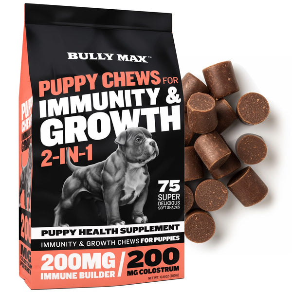 Puppy Supplement Chews for Immunity and Health By Bully Max