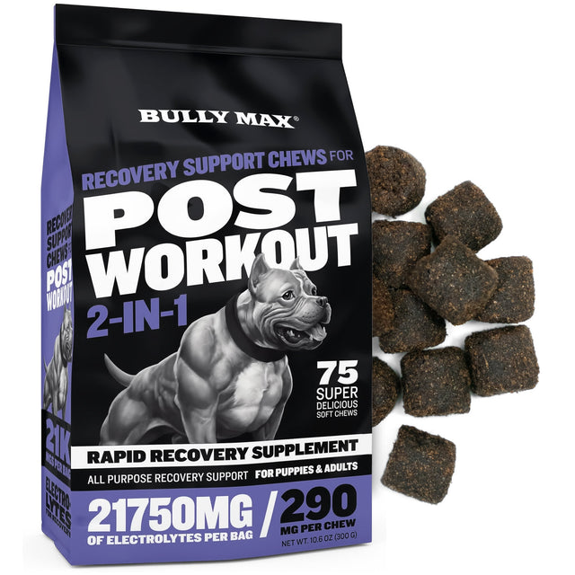 Bully Max Recovery Support Chews for Post Workout