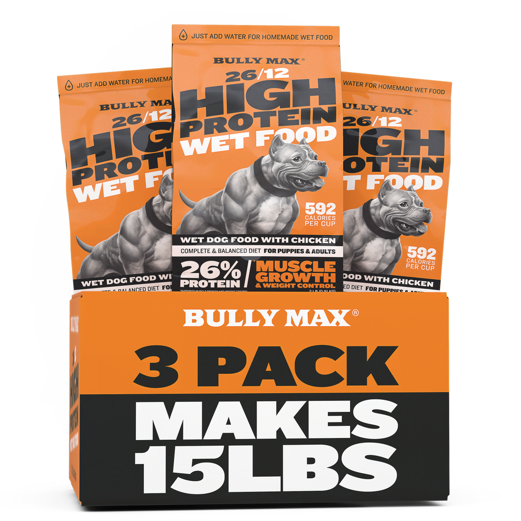 Bully Max 26/12 High Protein Wet Dog Food - 3 Pack