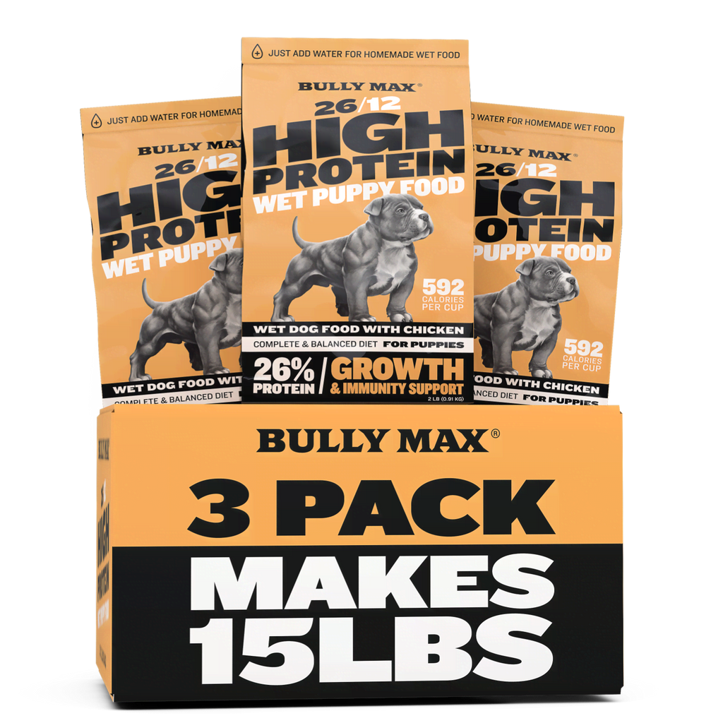 Bully Max 26/12 High Protein Wet Puppy Food -  3 Pack