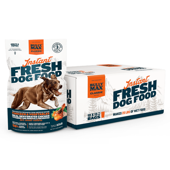 Bully Max Classic Instant Fresh Dog Food 10 Count Multipack Bully Max