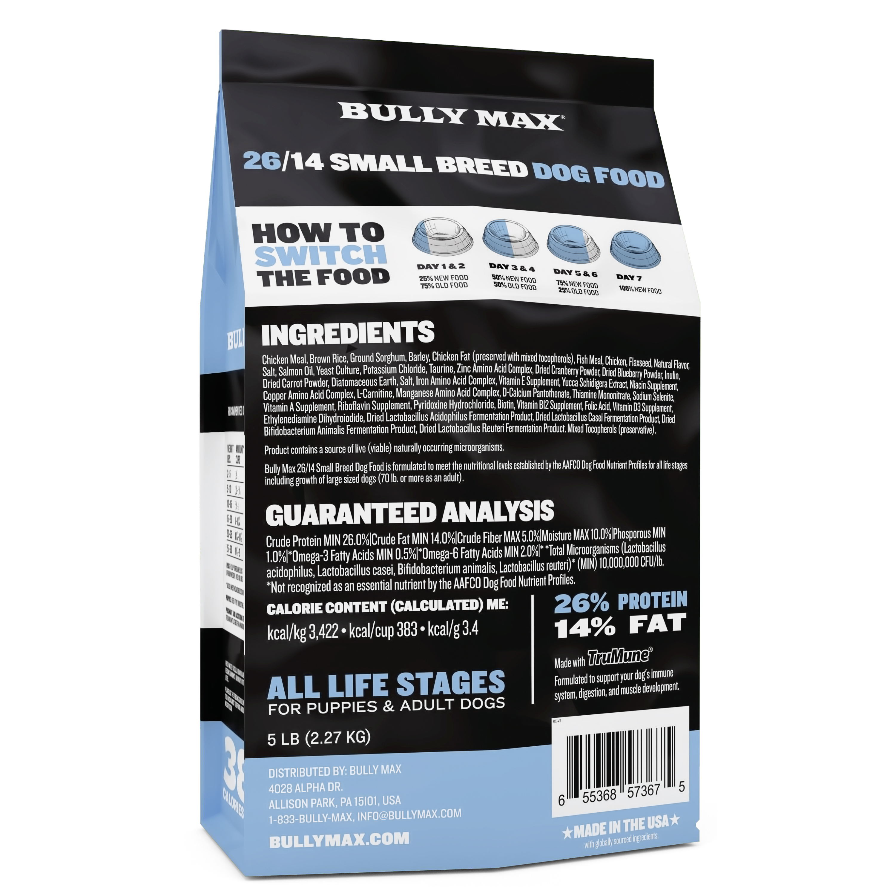 Bully Max 26 14 Small Breed Dog Food Bully Max