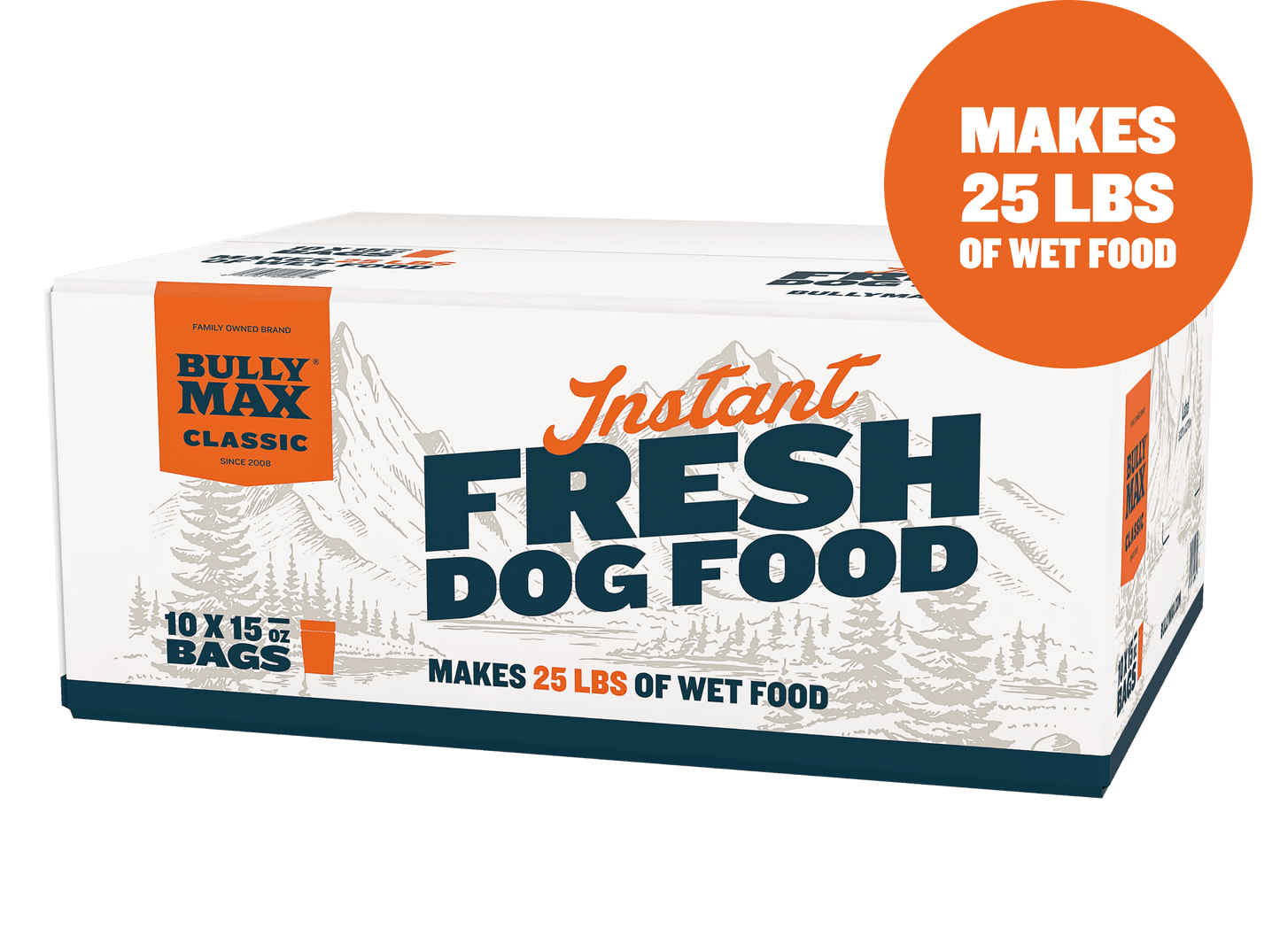 Bully Max Classic Instant Fresh Dog Food 10 Count Multipack