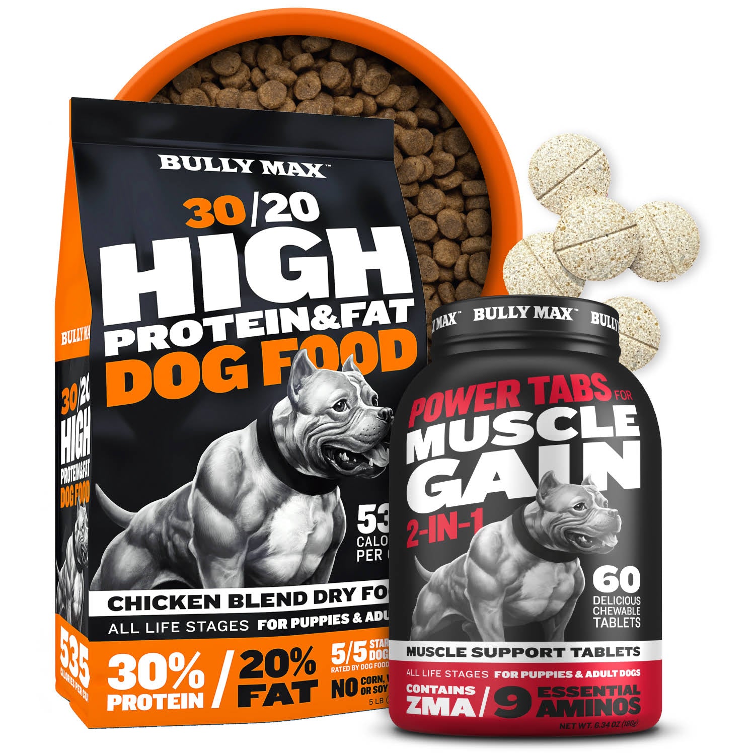 Pit Bull Dog Food Supplements: Premium Nutrition Packs Bully Max