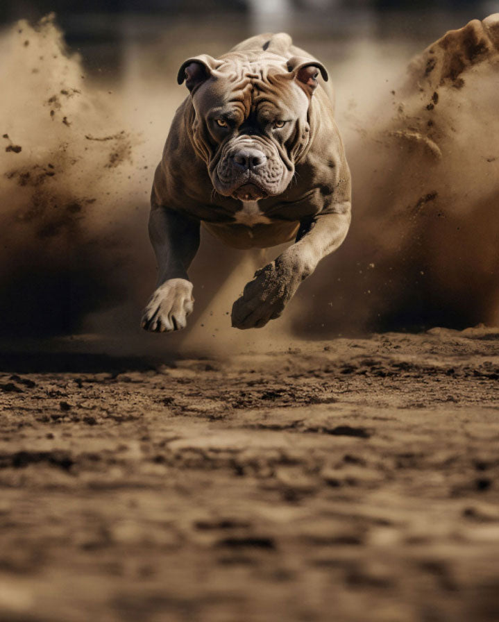 image of Bully Max dog running