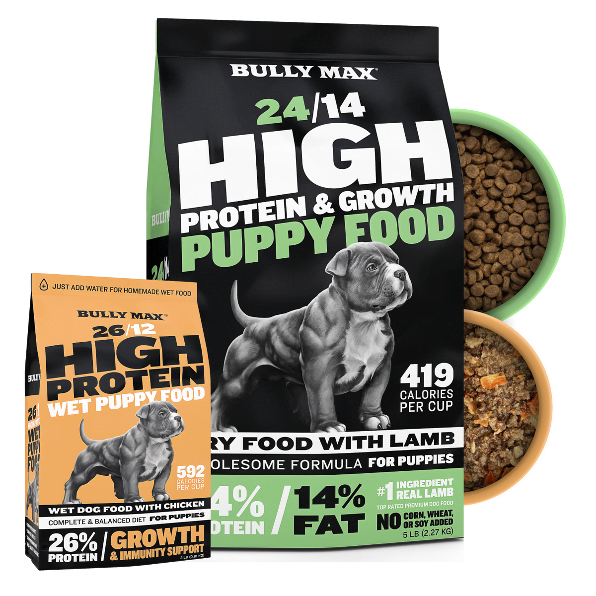 Bully Max Dry & Wet Puppy Food Bundle - Bully Max