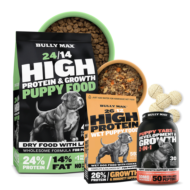 Puppy Wet Food, Dry Food, & Supplements - Bundle