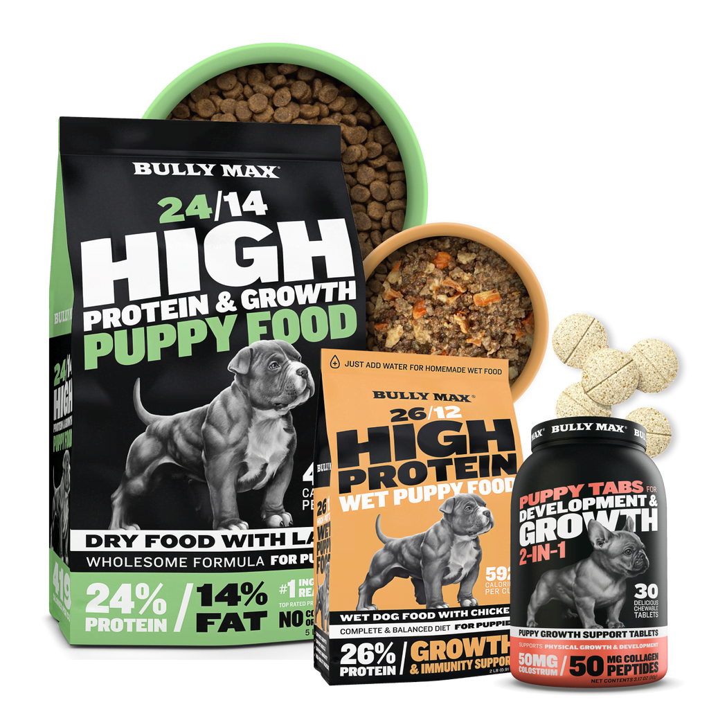 Puppy Wet Food, Dry Food, & Supplements - Bundle