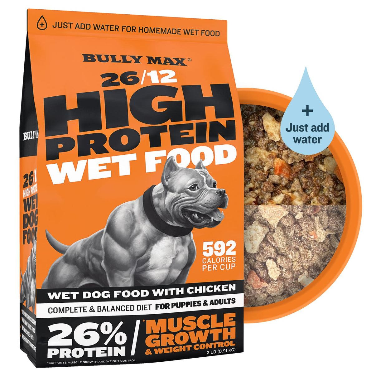 Bully Max 26/12 High Protein Wet Dog Food Bully Max